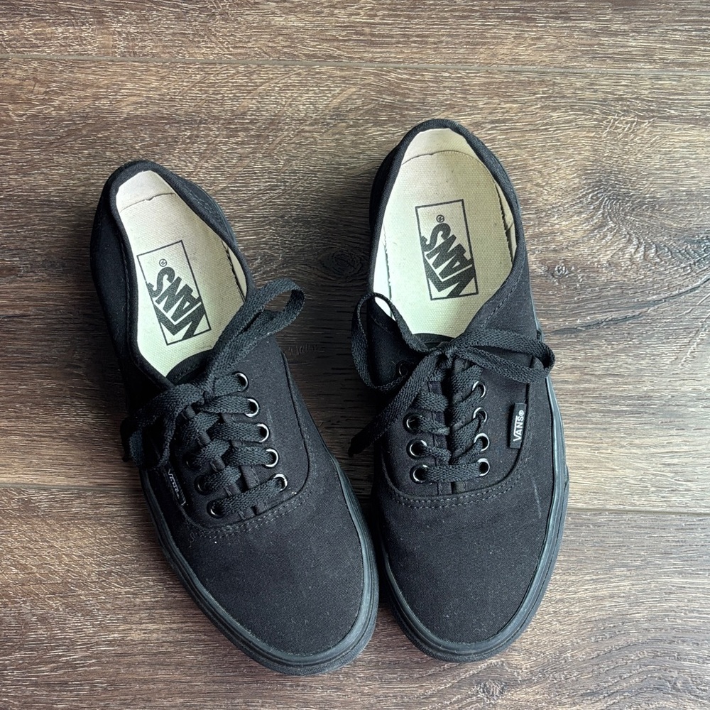 Vans Black Canvas Sneakers